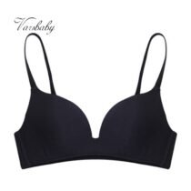 3 Pcs Ladies Push Up Seamless Underwear Solid Wire Free Deep V Bras-8329