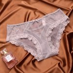 Bandage Sweet Bow Hollow Out Seamless Panty-0