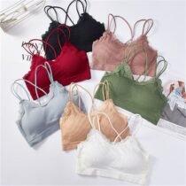 Comfortable Elegant Wire Free Seamless Padded Bra-0