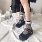 Cute Lace Fishnet Mesh Ankle Socks-0