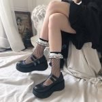 Cute Lace Fishnet Mesh Ankle Socks-0