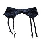 Double Breasted Lace Garter Belt For Stockings-0