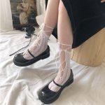 Elastic Cool Transparent Bandage Lolita Socks-0