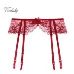 Eyelash Lace Bow Transparent Underwear Garter-0