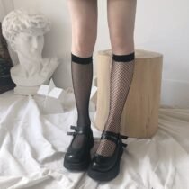 Fishnet Lace SHigh Knee Mesh Socks-9777
