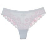 Floral Embroidered Hollow Out Seamless Panty-0