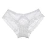 Floral Embroidered Lace Hollow Out Panty-0