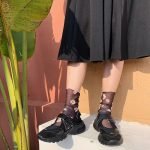 Flower Tulle Daisy Mesh Chiffon Socks-0