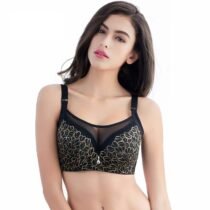 Full Cup Anti Emptied Embroidery Push Up Bra-0