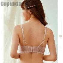 Gather Comfortable French Retro Soft Adjustable Push Up Bra Set-10249