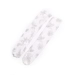 Heart Feather Tulle Thin Long Socks-0