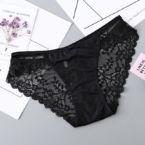 Hollow Out Lace Embroidered Cotton Panty-10488