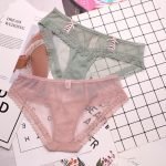 Lace Cute Transparent Seamless Cotton Panty-0