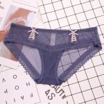 Lace Cute Transparent Seamless Cotton Panty-0