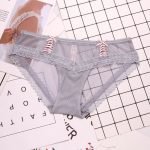 Lace Cute Transparent Seamless Cotton Panty-0