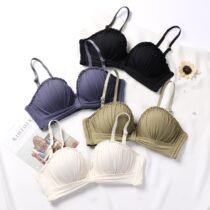 Lace Push Up Milk Non-slip Seamless Strapless Bralette Bra-0