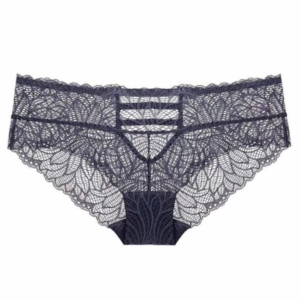 Lace Transparent Hollow Pattern Seamless Panty-11587