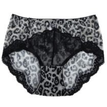 Leopard Seamless Transparent Women High Waist Panty-11678