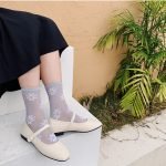 Long Daisy Flower Ankle Casual Breathable Socks-0