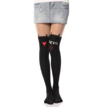 Nylon Cute Tattoo Knee High Over Knee Stockings-0