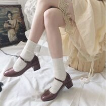 Retro Embroidery Floral Sweet Lace Socks-12441