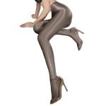 Shining Glossy Cotton Pad Temptation Hosiery 70D Pantyhose-0