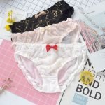 Sweet Stamping Ruffle Seamless Kwaii Panty-0