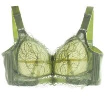 Thin Spongeless Extra Large Bralette Lace Breathable Wire Free Bra-0