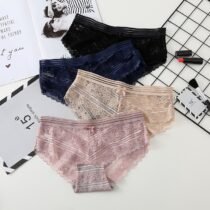 Vintage Lace Hollow Out Cotton Panty-0