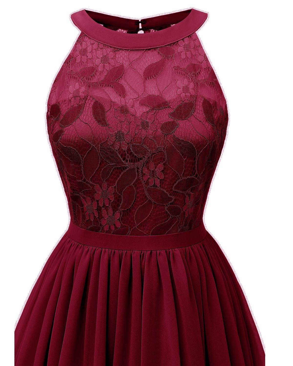 Crossdresser Vintage Princess Floral Lace Cocktail Neckline Party Aline Swing Dress